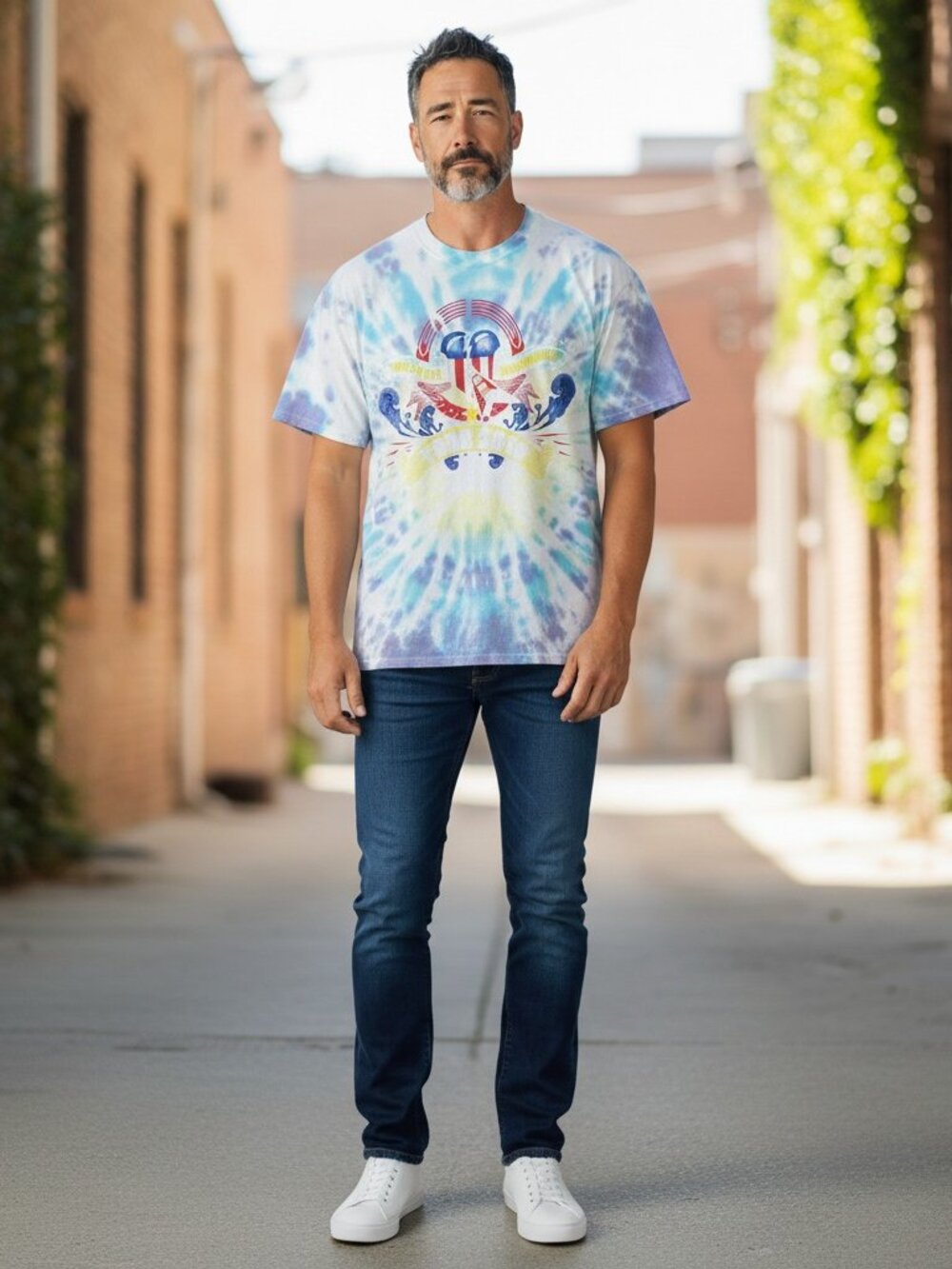 Tom Petty & The Heartbreakers Mojo Tour 2010 Tie-Dye T-Shirt XL
